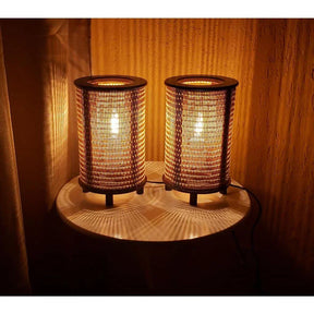 Paar japanische Bambuslampen