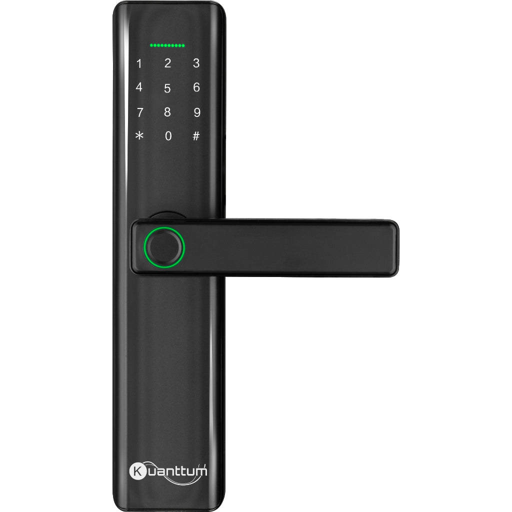 Fechadura Eletronica Digital Biometrica Senha Touch Cartão Tag Kuanttum Delta - Minha loja