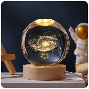 Sonnensystem Kristall-Tischlampe