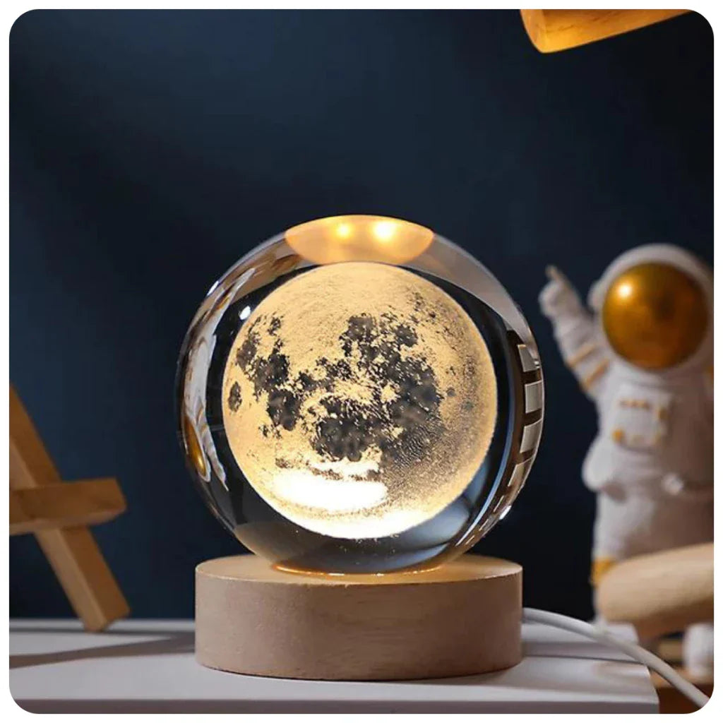 Kristall-Tischlampe Sonnensystem