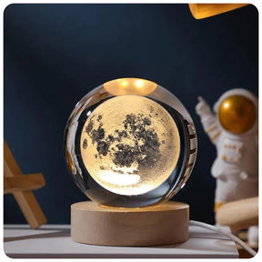Kristall-Tischlampe Sonnensystem