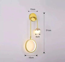 Arandela de Parede De Quarto Moderna Gleam – Elegância e Iluminação Aconchegante - Morada Serena