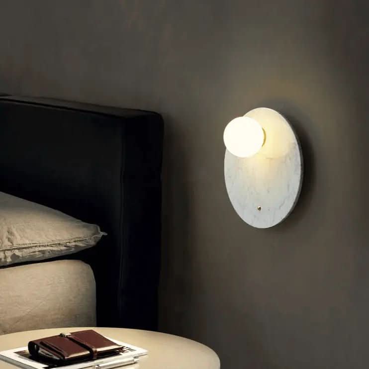 Arandela de Parede Interna Stone – Estilo Contemporâneo em Pedra Natural - Morada Serena