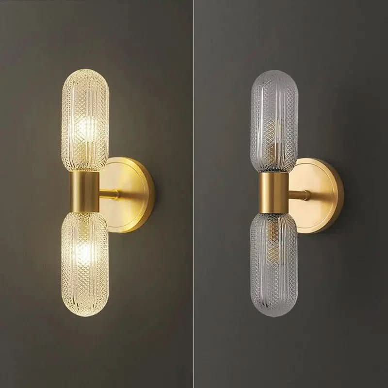 Arandela Dourada de Parede Interna Retro Elegance – Estilo Retrô com Sofisticação - Morada Serena