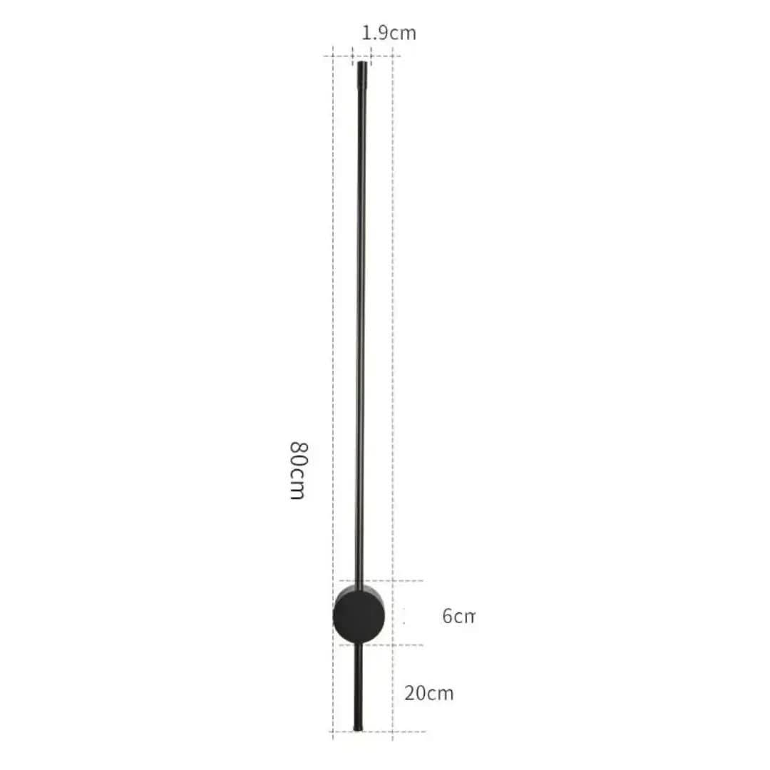 Arandela Linear de Parede Interna Ajustável – Iluminação Moderna com Design Minimalista - Morada Serena