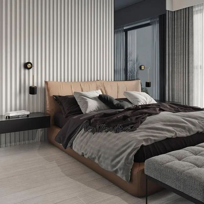 Moderne hängende runde Schlafzimmer-Wandleuchte aus Acryl – Morada Serena