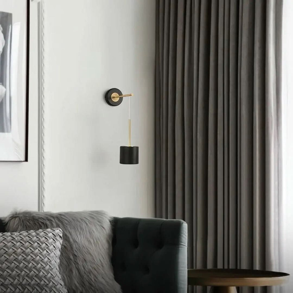 Moderne hängende runde Schlafzimmer-Wandleuchte aus Acryl – Morada Serena