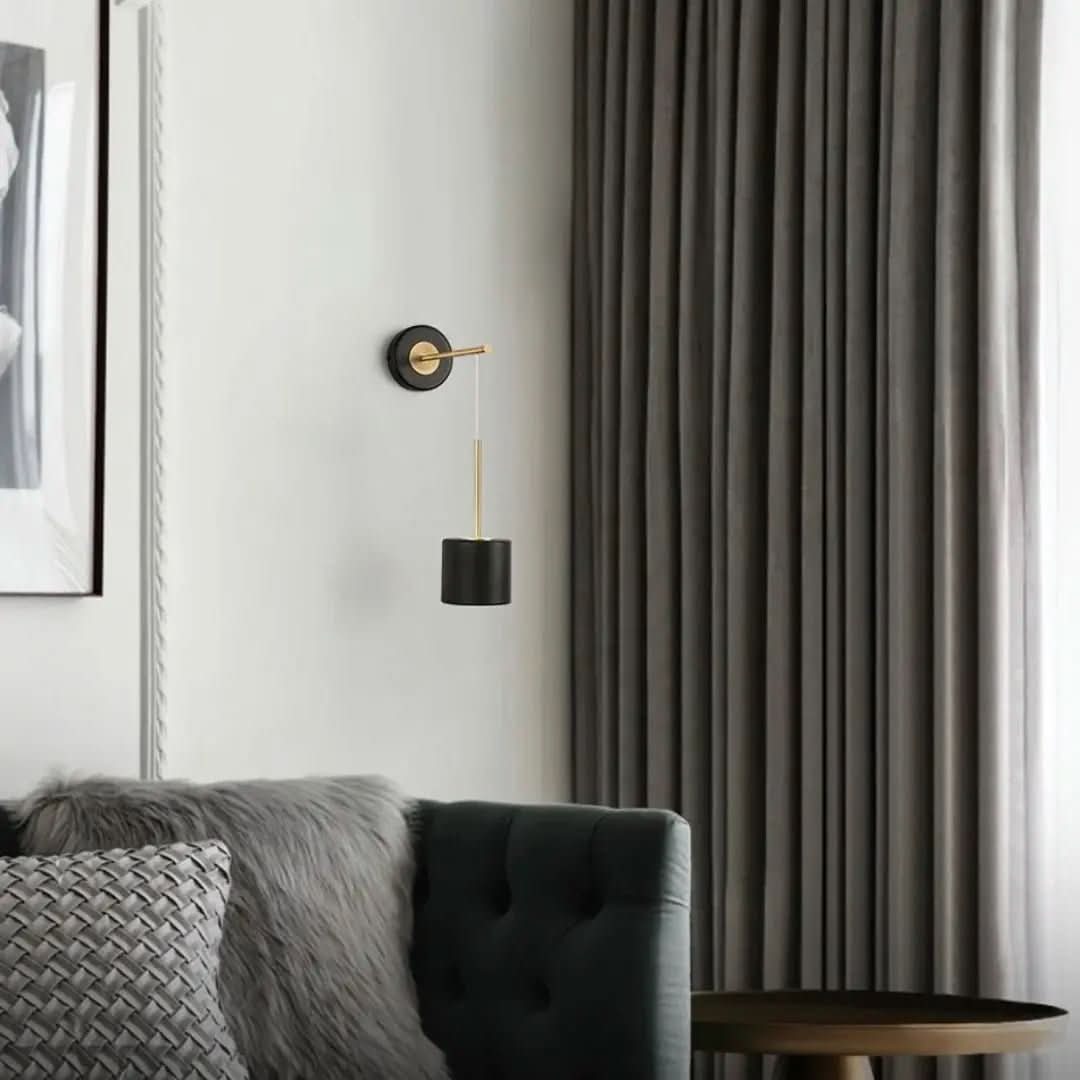 Moderne hängende runde Schlafzimmer-Wandleuchte aus Acryl – Morada Serena