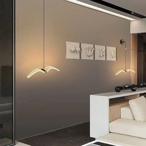 Arandela Pendente Minimalista Pássaro em Metal com Luz LED Decorativa - Morada Serena