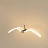 Arandela Pendente Minimalista Pássaro em Metal com Luz LED Decorativa - Morada Serena