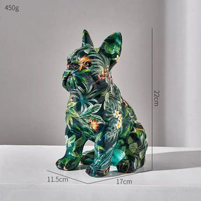 Decoração Bulldog Abstrato para Casa – Morada Serena - Morada Serena