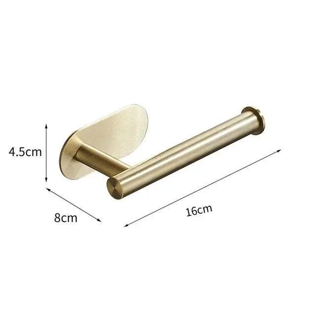 Badezimmer-Accessoires-Set Roma Gold – 4 gebürstete Teile – Morada Serena
