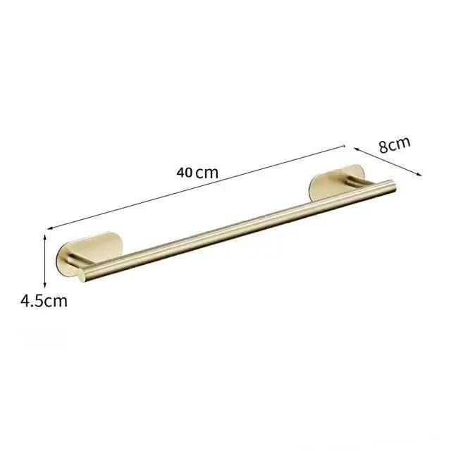 Badezimmer-Accessoires-Set Roma Gold – 4 gebürstete Teile – Morada Serena