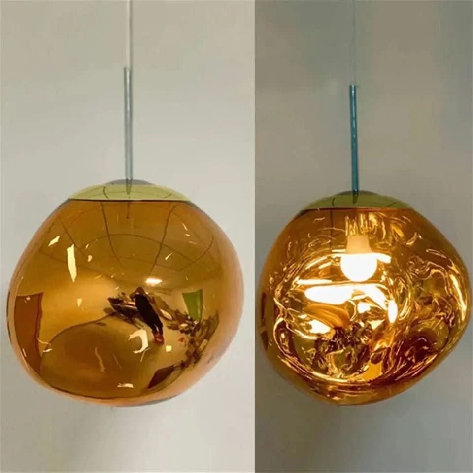 Conjunto Completo Lustre Pendente Moderno Luxuoso Lava Macaron Nórdico - Morada Serena