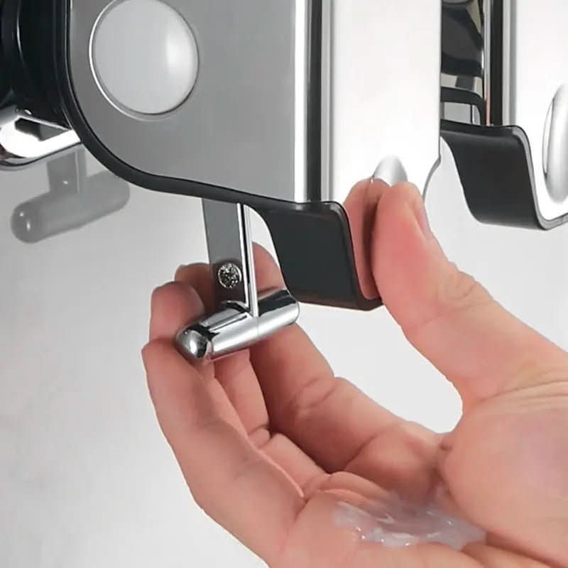 Quadratischer Wand-Flüssigseifenspender für Shampoo und Spülung – Morada Serena