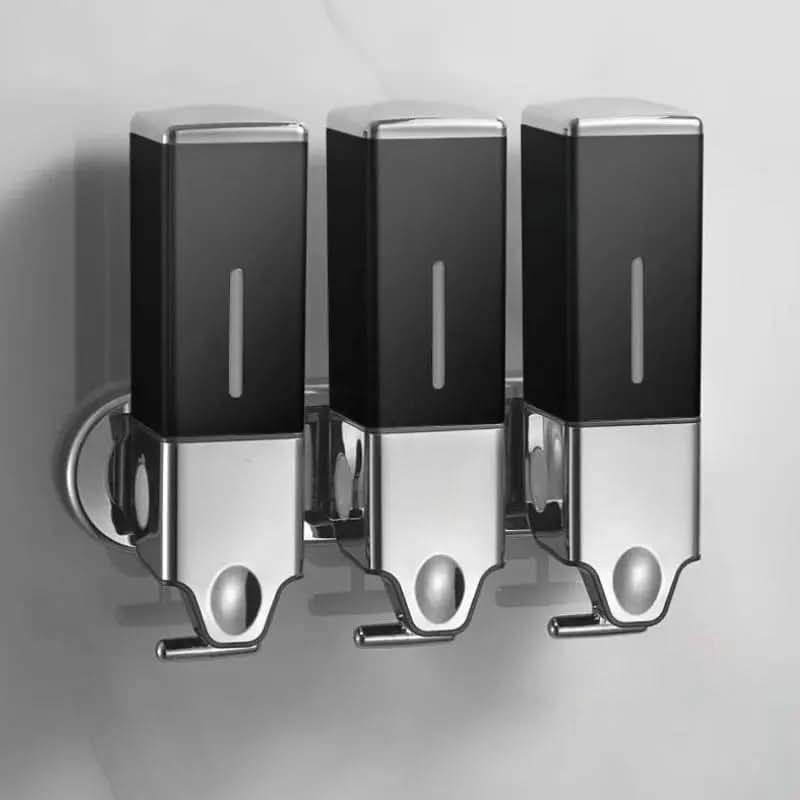 Quadratischer Wand-Flüssigseifenspender für Shampoo und Spülung – Morada Serena