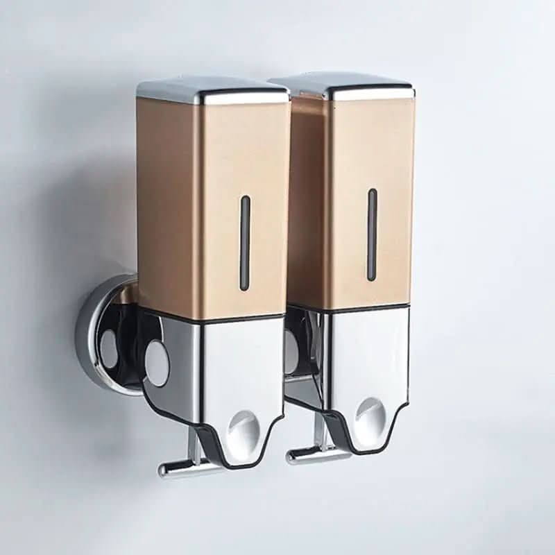 Quadratischer Wand-Flüssigseifenspender für Shampoo und Spülung – Morada Serena