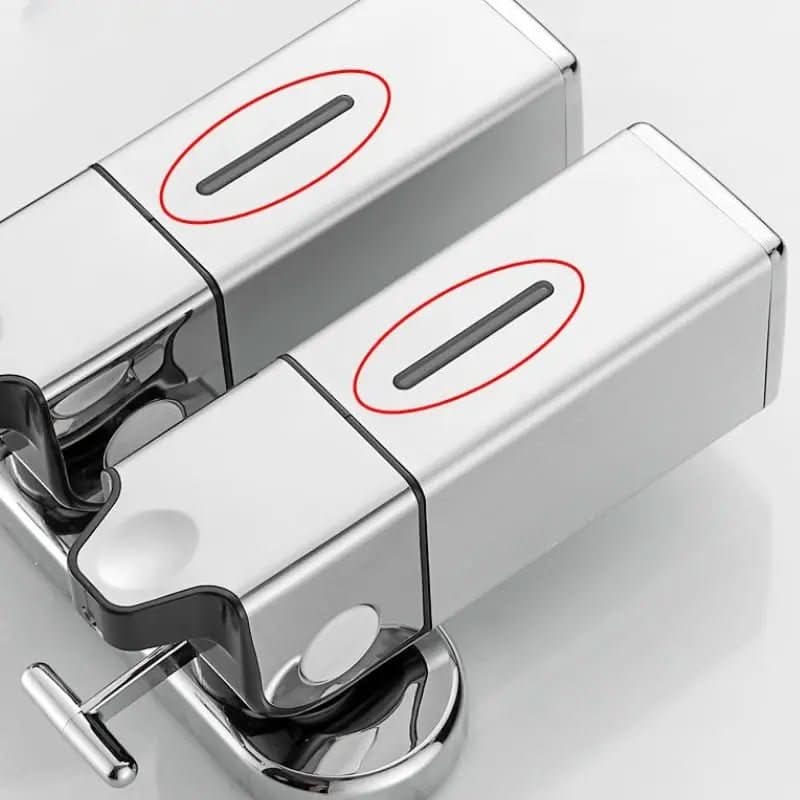 Quadratischer Wand-Flüssigseifenspender für Shampoo und Spülung – Morada Serena