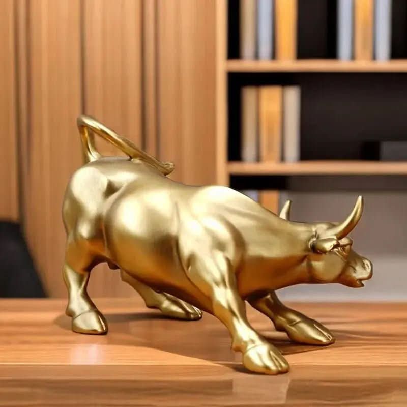 Wall Street Bull-Skulptur – Stärke, Erfolg und Kraft in Ihrer Dekoration – Morada Serena