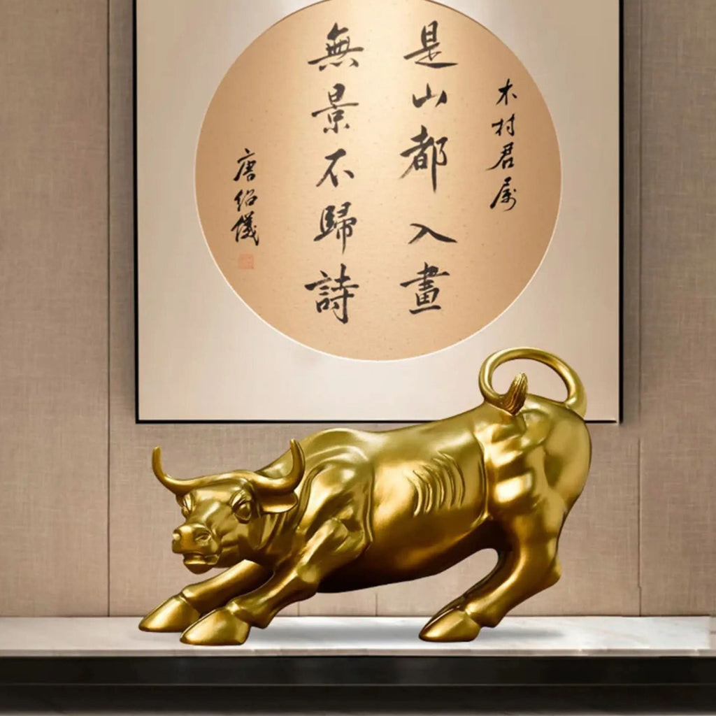 Wall Street Bull-Skulptur – Stärke, Erfolg und Kraft in Ihrer Dekoration – Morada Serena