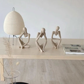 Estatueta Decorativa Pensamento – Elegância Minimalista | Morada Serena - Morada Serena