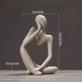 Estatueta Decorativa Pensamento – Elegância Minimalista | Morada Serena - Morada Serena