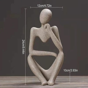 Estatueta Decorativa Pensamento – Elegância Minimalista | Morada Serena - Morada Serena
