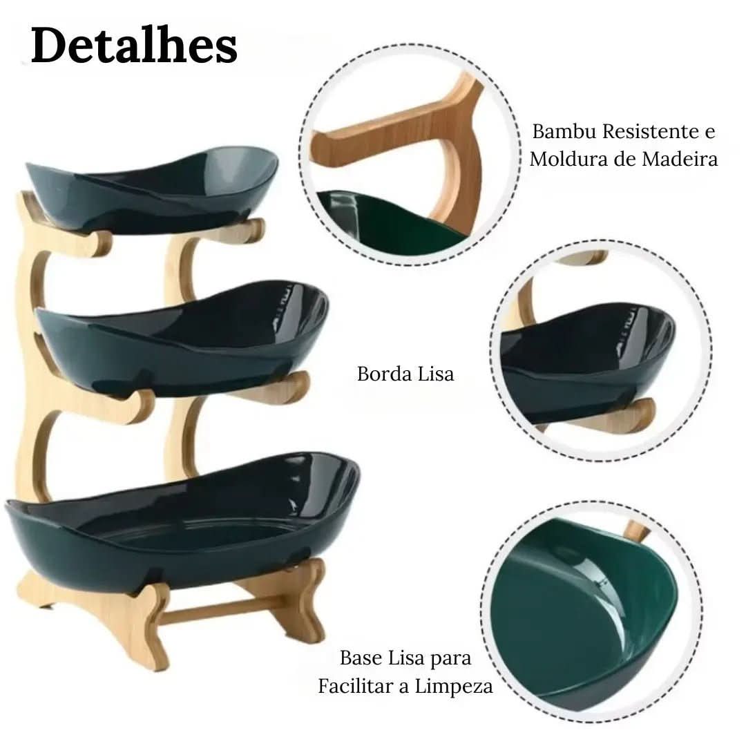 Tisch-Obstschale 2 bis 3 Etagen | Organisieren Sie Früchte mit Stil und Funktionalität – Morada Serena