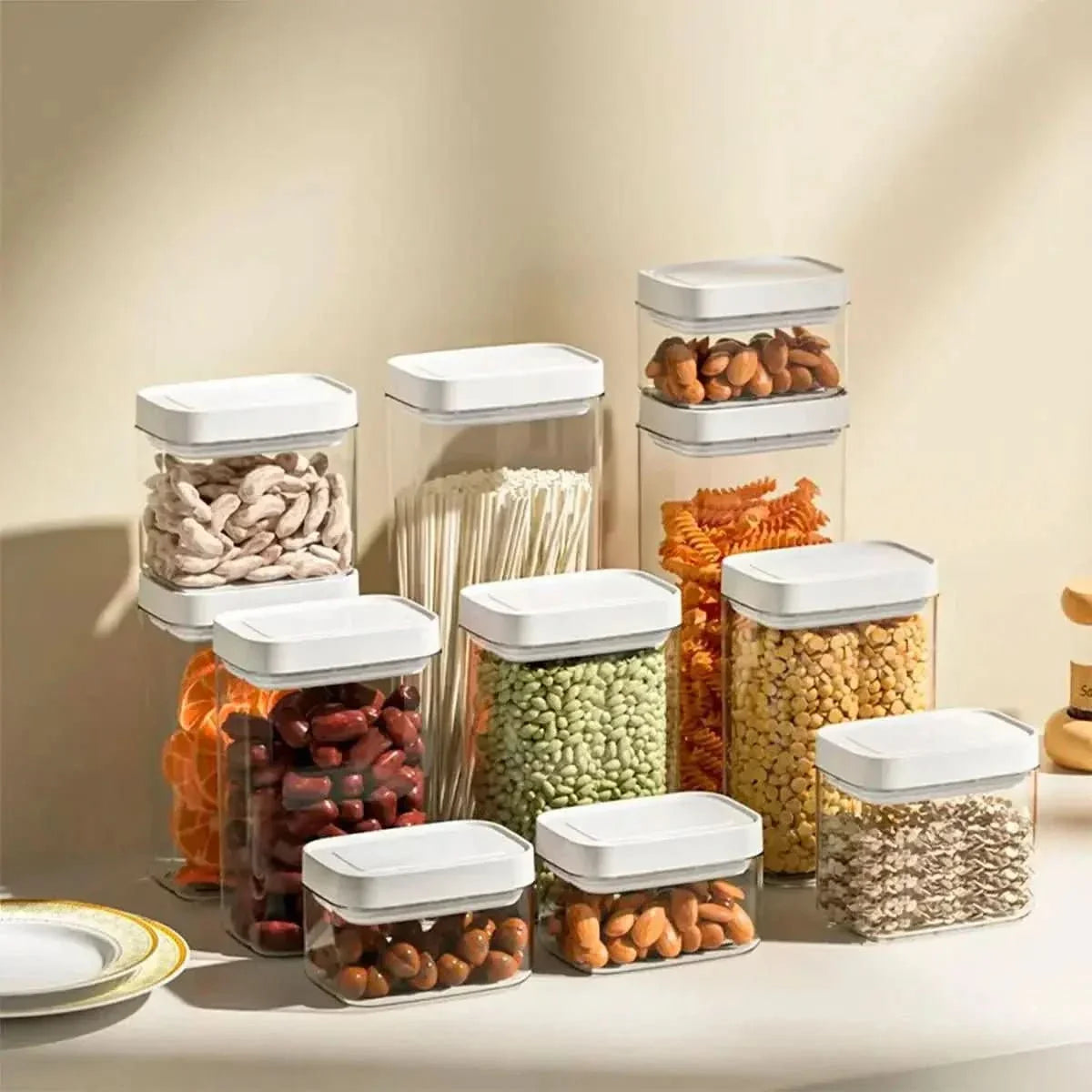 Set mit luftdichten Töpfen, 4-teilig – Perfekte Organisation und Konservierung – Morada Serena