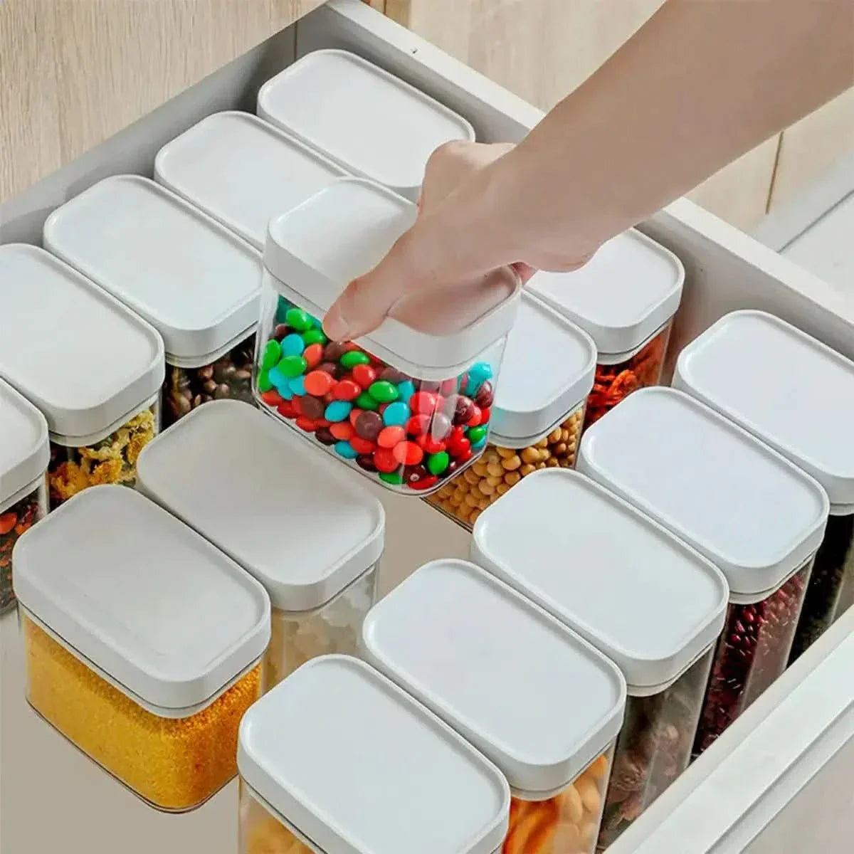 Set mit luftdichten Töpfen, 4-teilig – Perfekte Organisation und Konservierung – Morada Serena