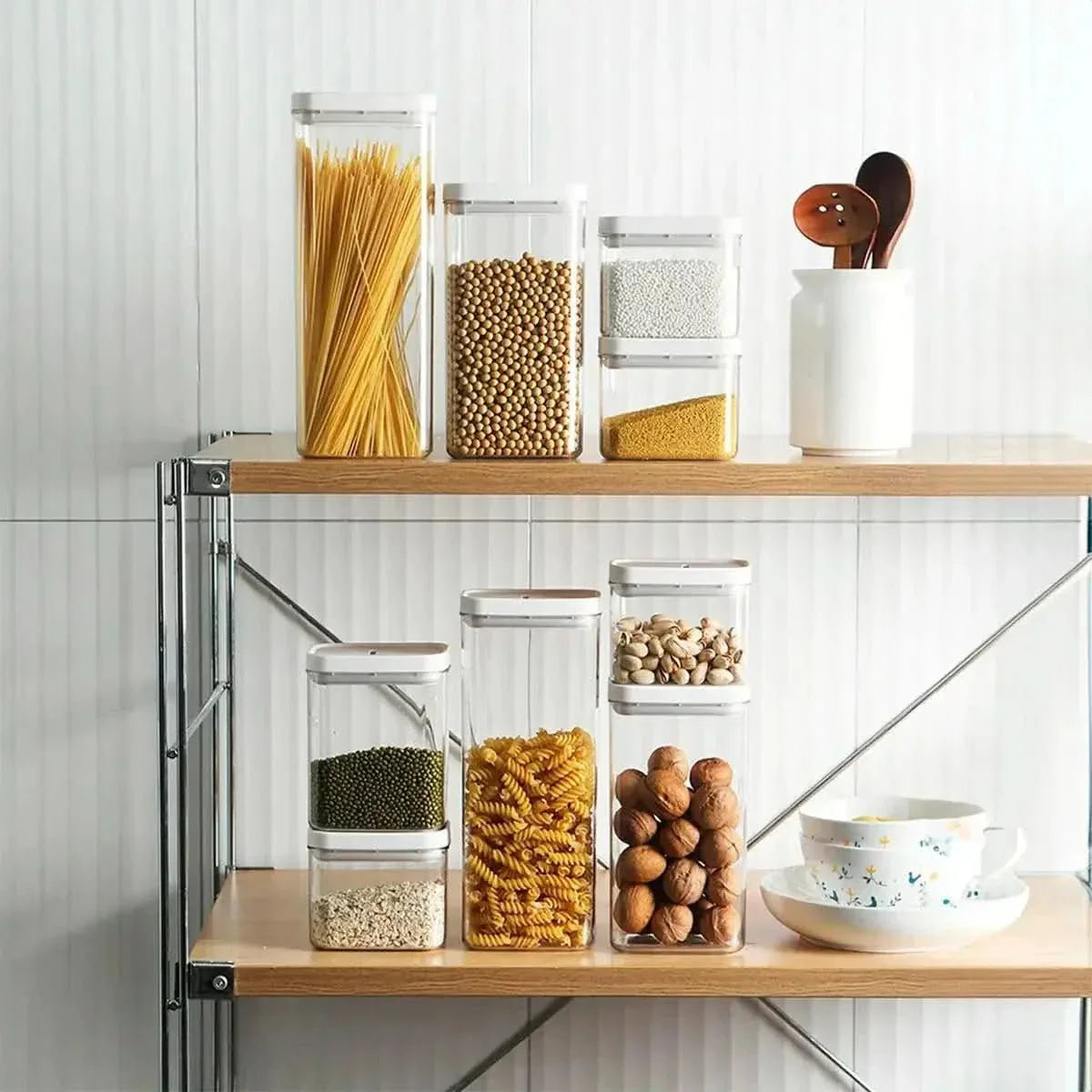 Set mit luftdichten Töpfen, 4-teilig – Perfekte Organisation und Konservierung – Morada Serena