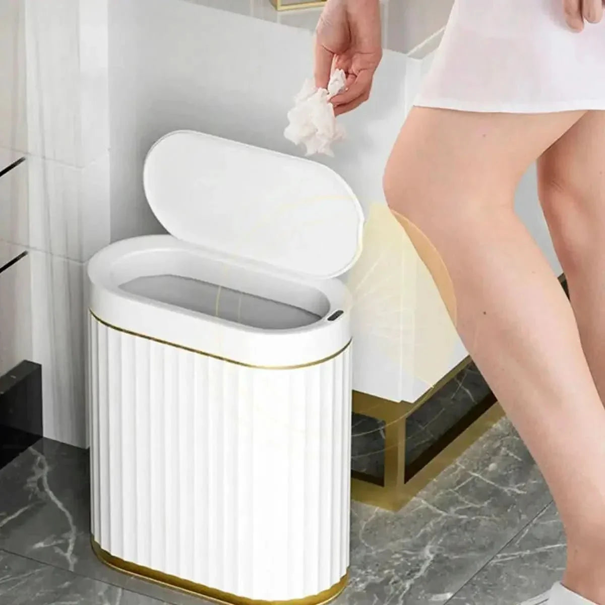 Lixeira Automática Para Banheiro Com Sensor – Higiene e Tecnologia no Seu Banheiro - Morada Serena