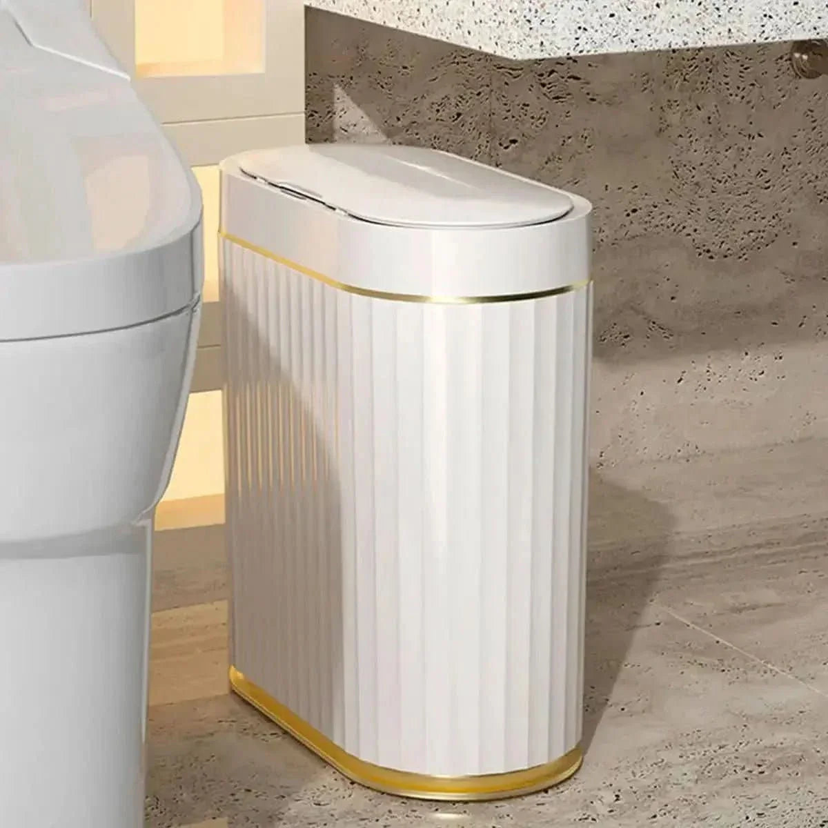 Automatischer Badezimmer-Mülleimer mit Sensor – Hygiene und Technologie in Ihrem Badezimmer – Morada Serena