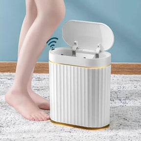 Lixeira Automática Para Banheiro Com Sensor De Movimento Inteligente - Morada Serena