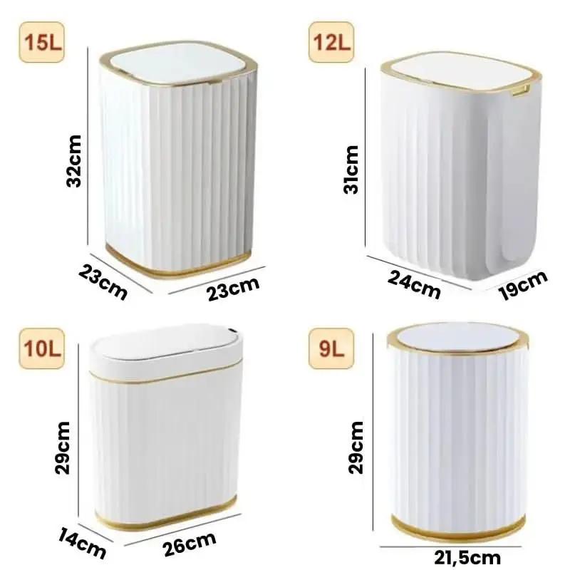 Automatischer Badezimmer-Mülleimer mit intelligentem Bewegungssensor – Morada Serena