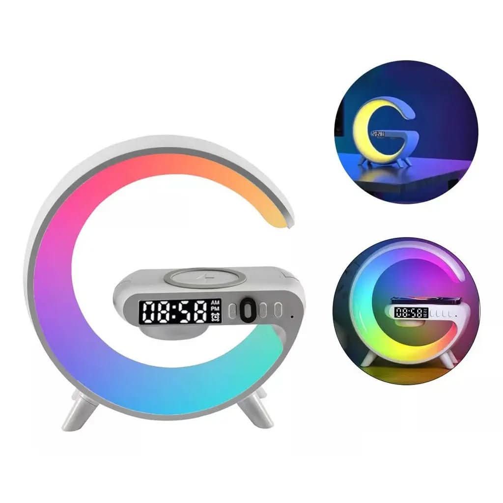 Luminária De Mesa Inteligente Smart G - Speaker Multifuncional - Morada Serena