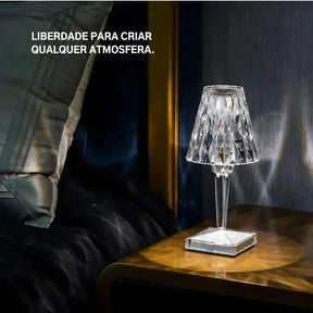 Luminária de Mesa Sem Fio 3 em 1 - Morada Serena