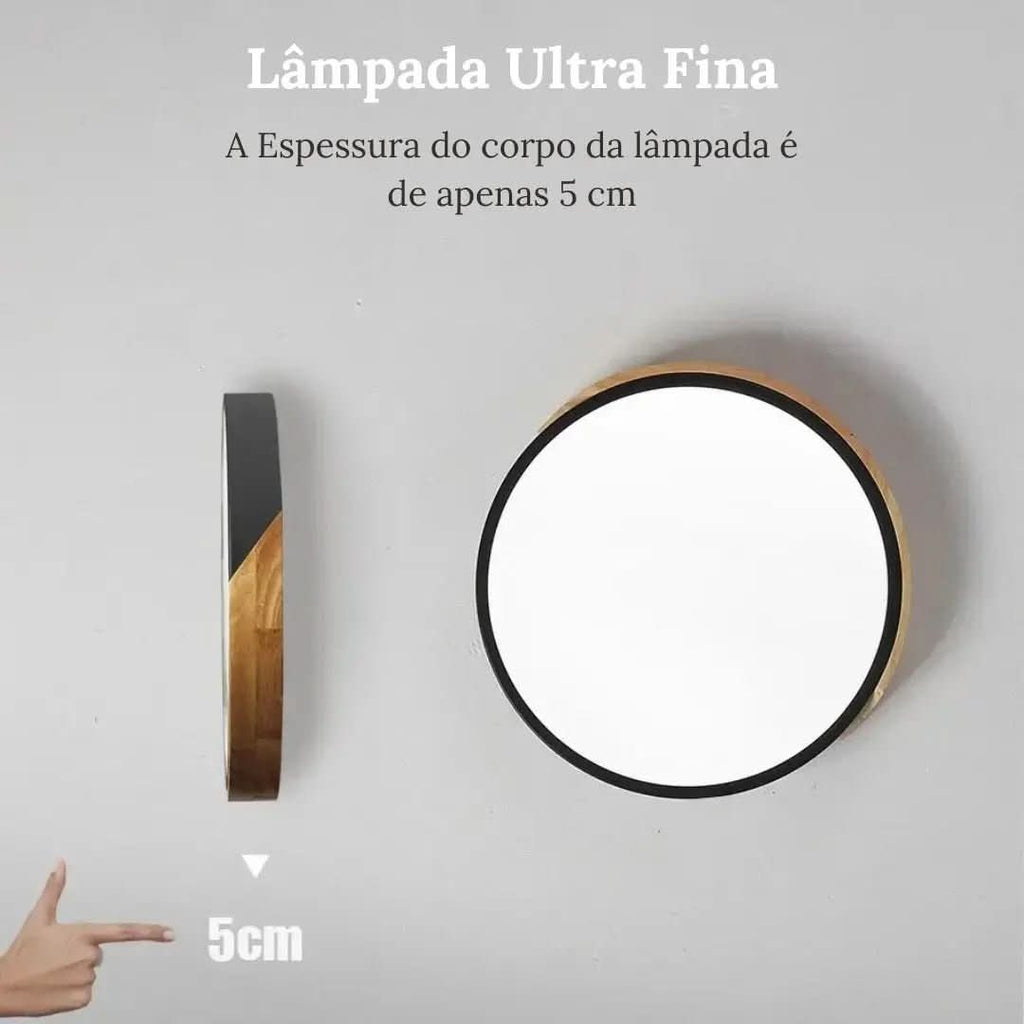 Runde LED-Plafon-Deckenleuchte im nordischen Stil – Morada Serena