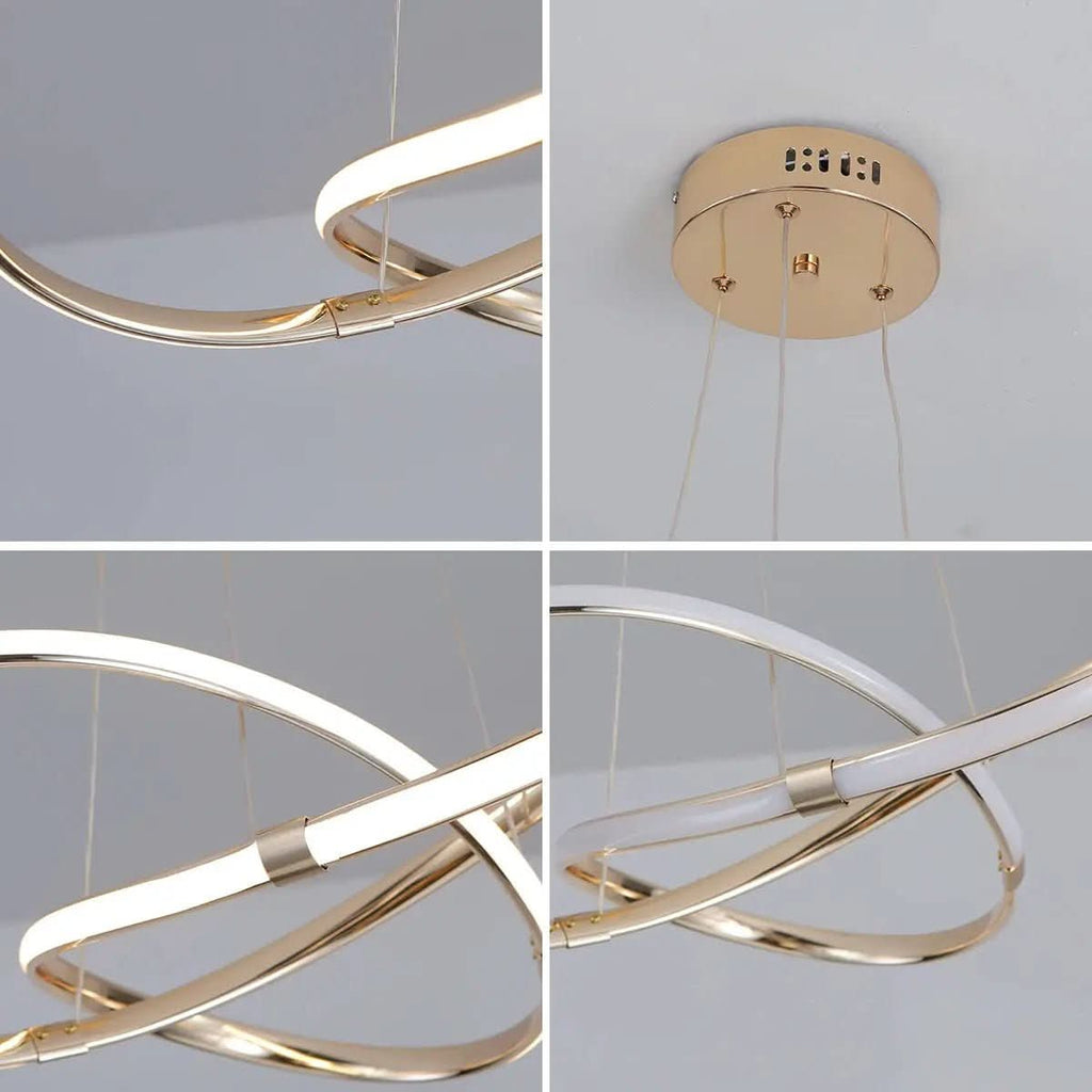 Moderner kreisförmiger Doppel-LED-Hängeleuchter – Anspruchsvolle und elegante Beleuchtung – Morada Serena