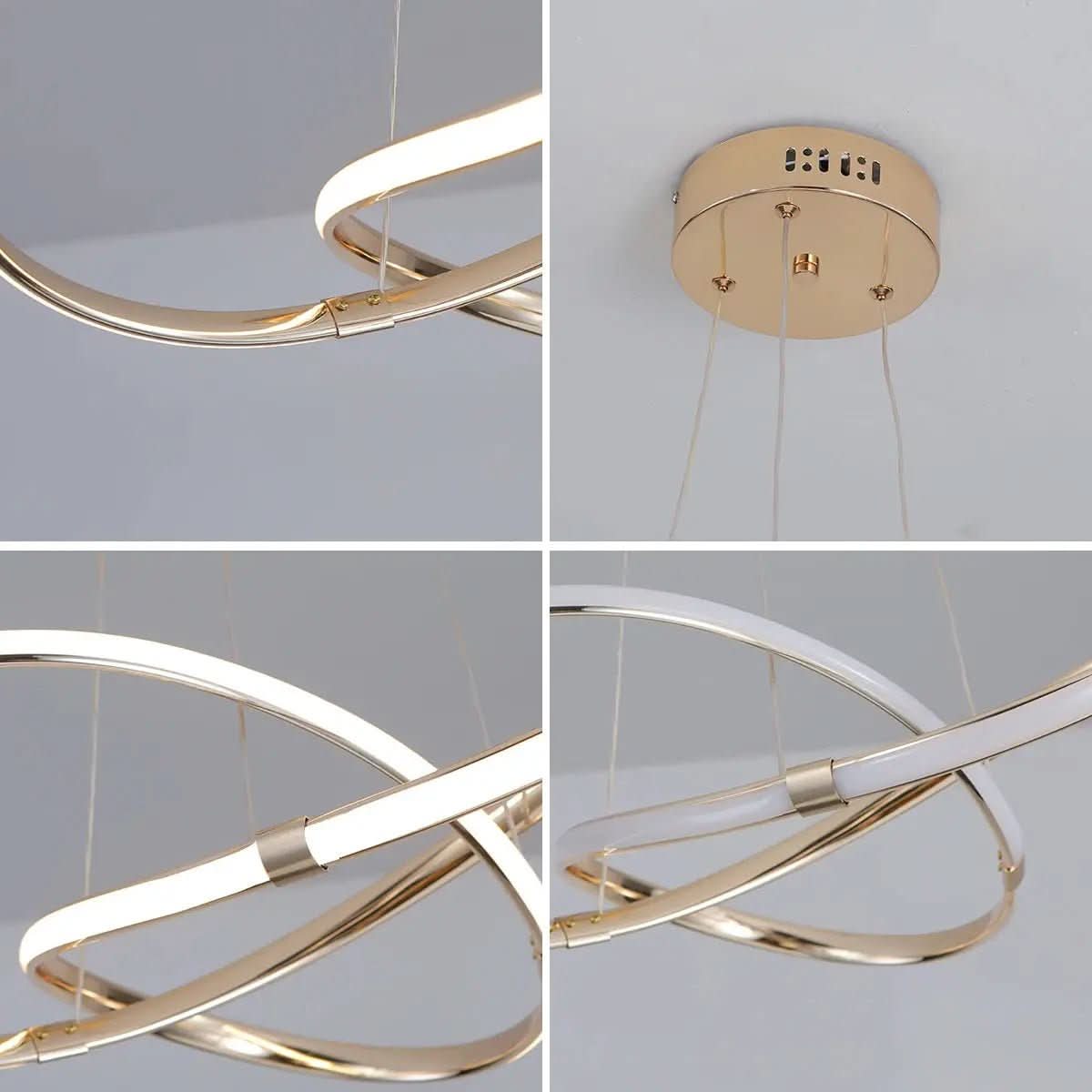 Moderner kreisförmiger Doppel-LED-Hängeleuchter – Anspruchsvolle und elegante Beleuchtung – Morada Serena