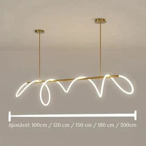 Moderner LED-Hängeleuchter für Wohnzimmer | Elegante und funktionale Beleuchtung – Morada Serena