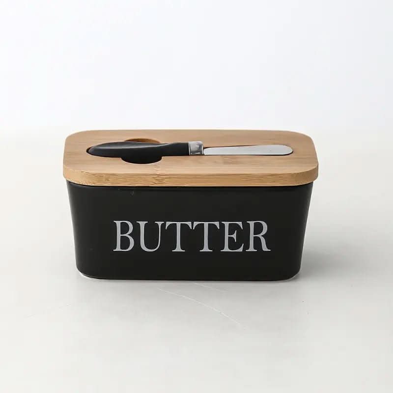 Keramik-Butterdose und Bambusdeckel – Praktikabilität und Eleganz in Ihrer Küche – Morada Serena