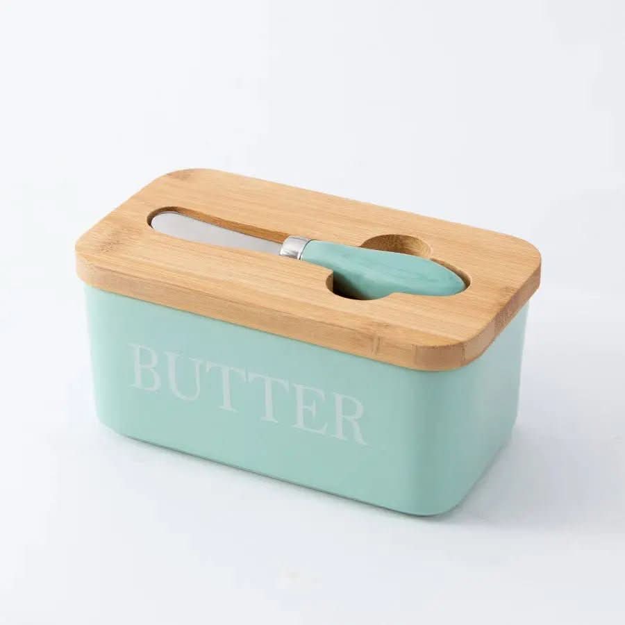 Keramik-Butterdose und Bambusdeckel – Praktikabilität und Eleganz in Ihrer Küche – Morada Serena