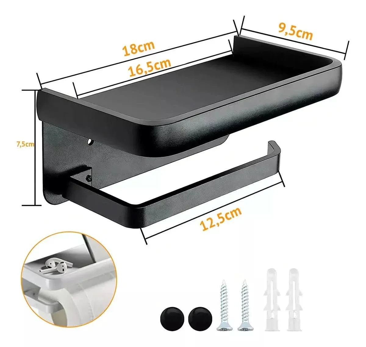 Moderner Toilettenpapierhalter Genova – elegantes Design für Badezimmer – Morada Serena