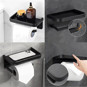 Porta Papel Higiênico Moderno Genova - Design Elegante para Banheiros - Morada Serena