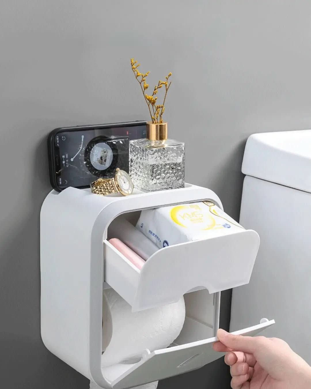 Multifunktionaler Toilettenpapierhalter – Organisation und Praktikabilität | Morada Serena - Morada Serena