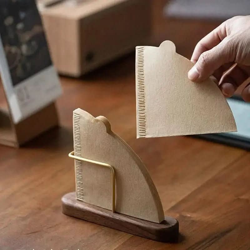 Kaffeefilterhalter aus Holz, Papierfilterhalter | Organisieren Sie Ihren Kaffee mit Stil und Praktikabilität – Morada Serena