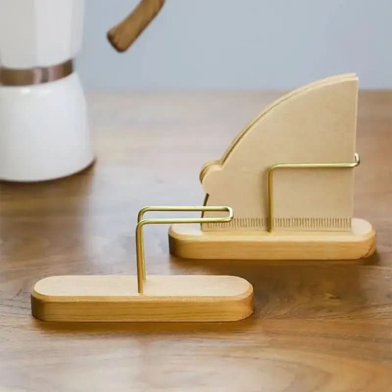 Kaffeefilterhalter aus Holz, Papierfilterhalter | Organisieren Sie Ihren Kaffee mit Stil und Praktikabilität – Morada Serena