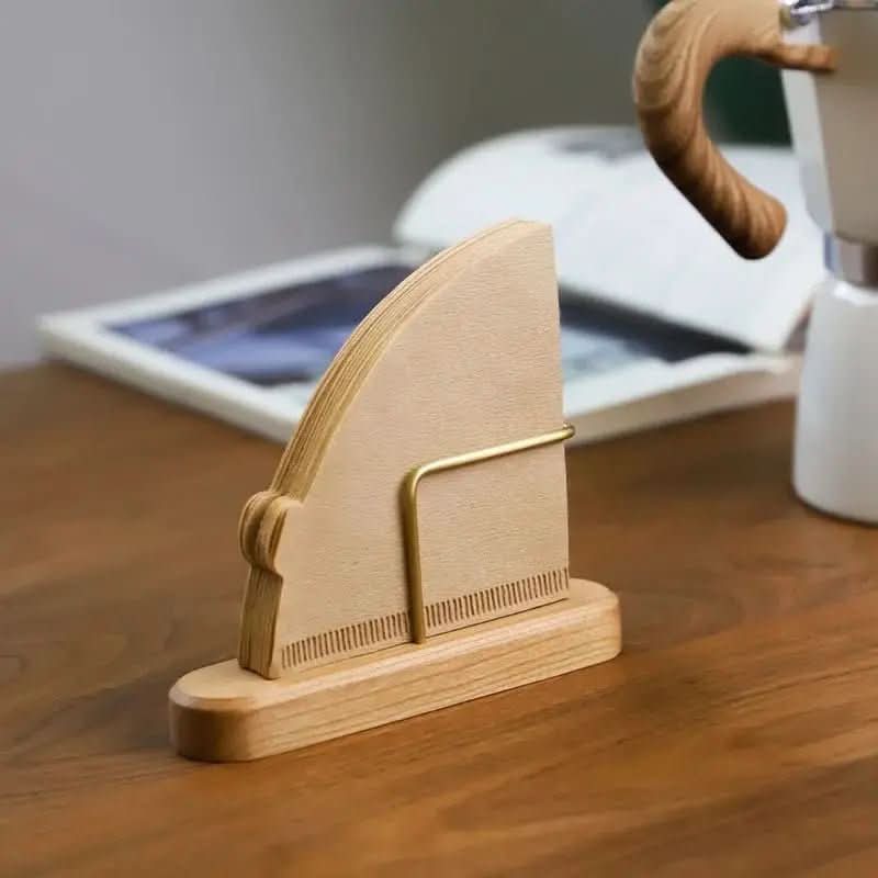 Kaffeefilterhalter aus Holz, Papierfilterhalter | Organisieren Sie Ihren Kaffee mit Stil und Praktikabilität – Morada Serena