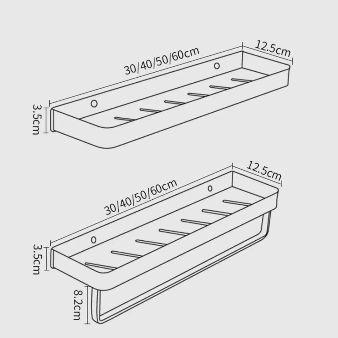 Badezimmerregal aus Aluminium – Morada Serena